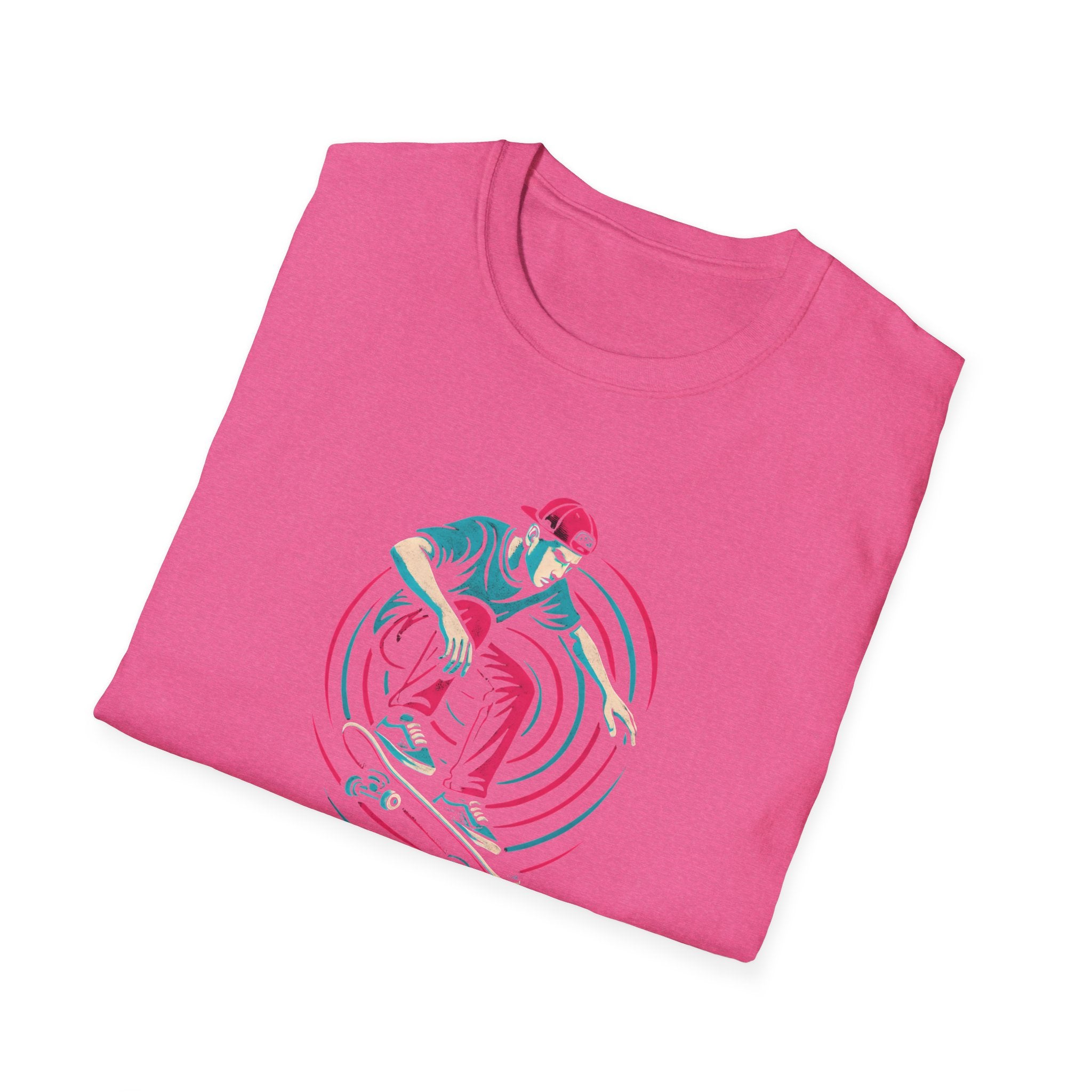 Skateboarder performing trick T-Shirt